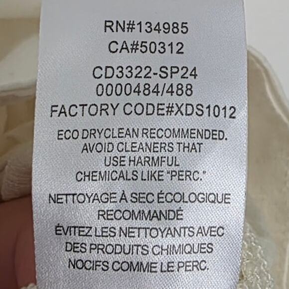 For Love & Lemons Billie Pointelle Mini Dress in Cream Drop Waist Poplin Knit - Picture 14 of 15